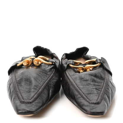 Bottega Veneta Crushed Nappa Madame Loafers 40.5 Black 3 of 8