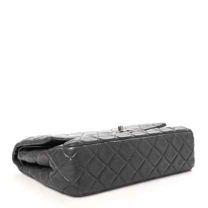 Chanel Lambskin Quilted Medium Double Flap Dark Grey 4 of 12