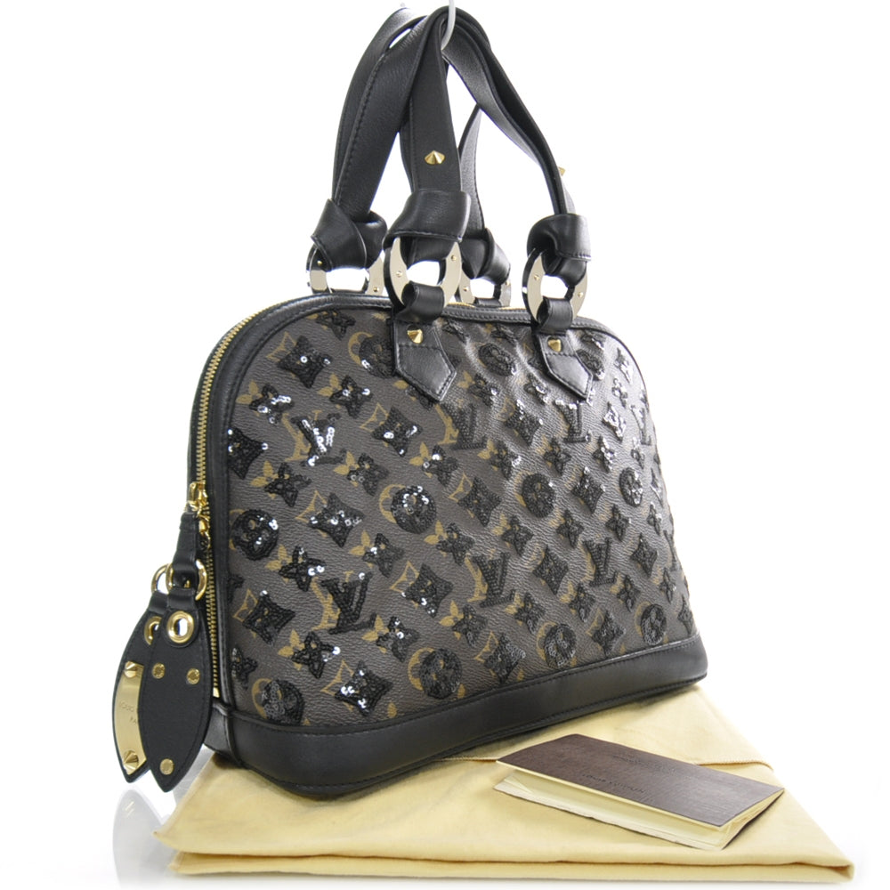 Louis Vuitton Monogram Sequins Eclipse Alma Black 2 of 9