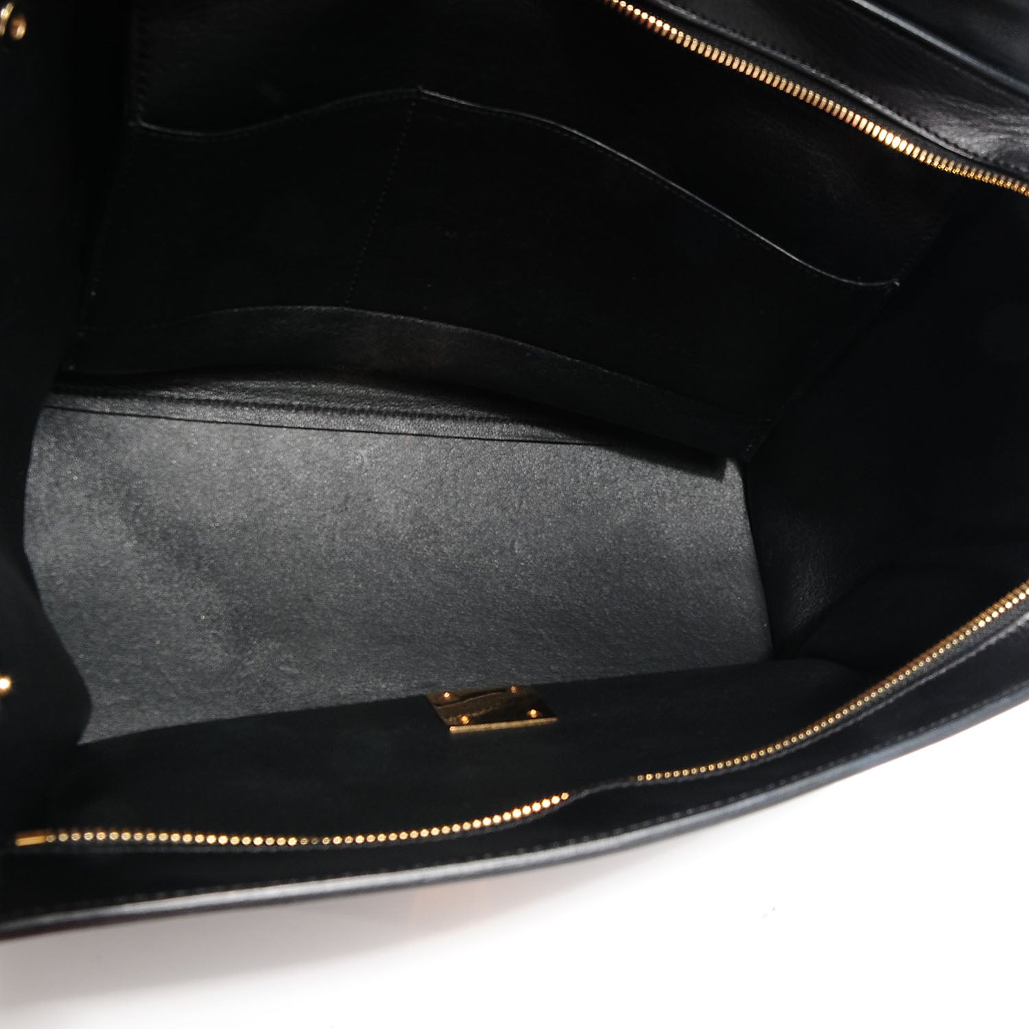 Celine Python and Calfskin Small Trapeze Black Natural 5 of 8