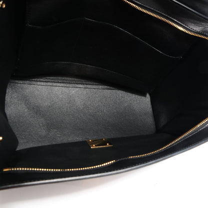 Celine Python and Calfskin Small Trapeze Black Natural 5 of 8