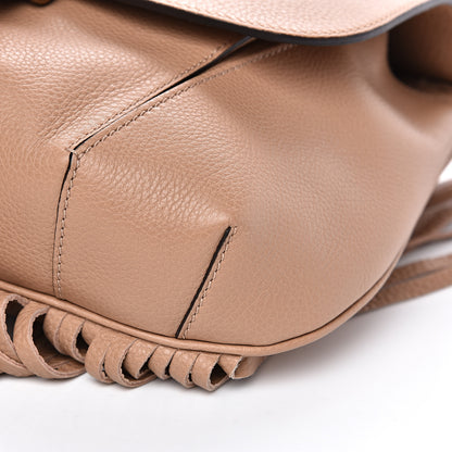 Gucci Calfskin Medium Nouveau Fringe Shoulder Bag Tan 7 of 10