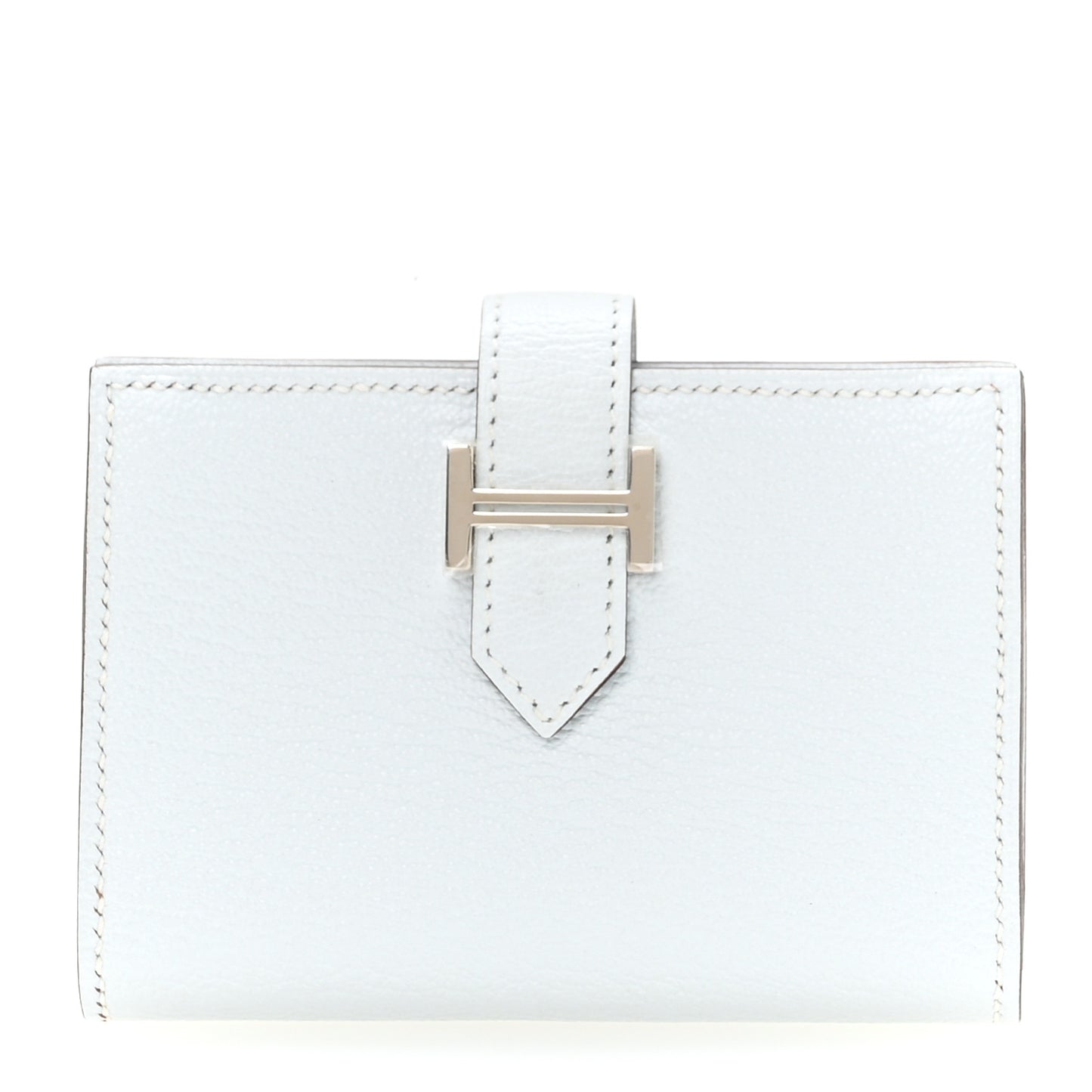 Chevre Mysore Bearn Card Holder Wallet Bleu Brume