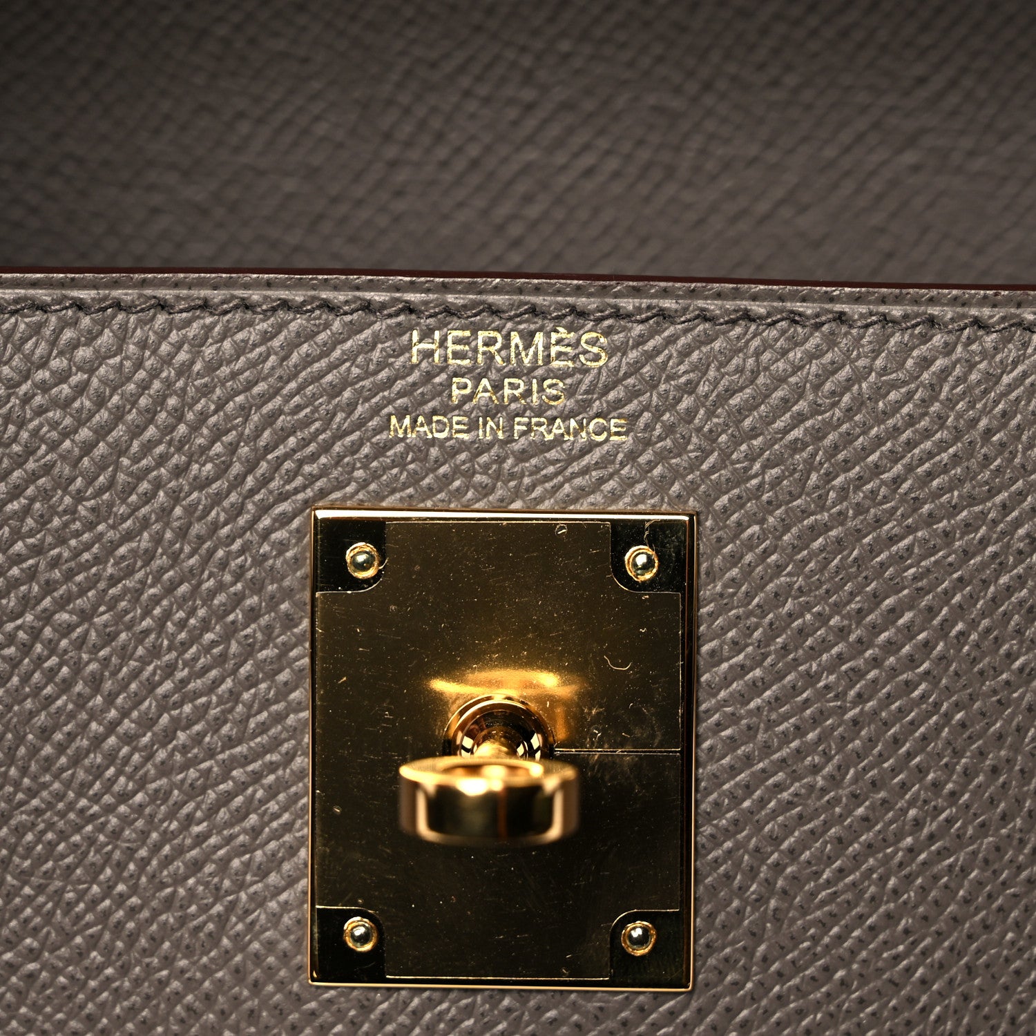 Hermes Epsom Kelly Sellier 32 Etain 6 of 11