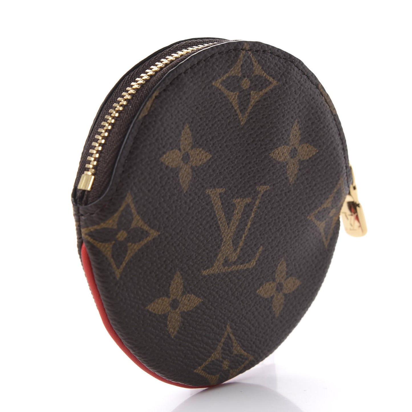 Monogram 2020 Christmas Animation Bumper Cars Round Coin Purse Coquelicot