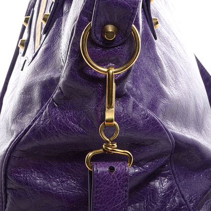Balenciaga Agneau Velo Gold Hardware Dark Violet 11 of 12