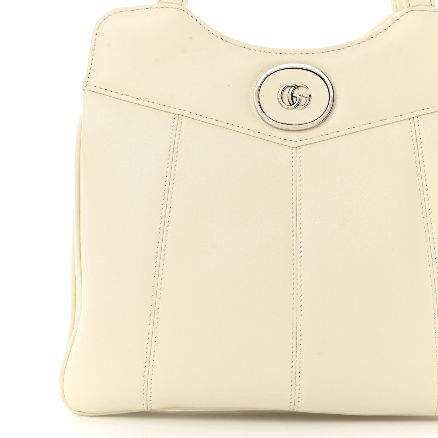 Gucci Senna Calfskin Petite GG Tote Bag Mystic White 11 of 17