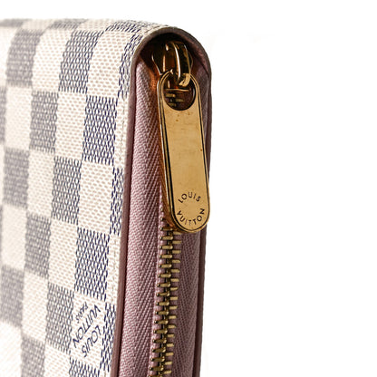 Louis Vuitton Damier Azur Zippy Wallet Rose Ballerine 12 of 12