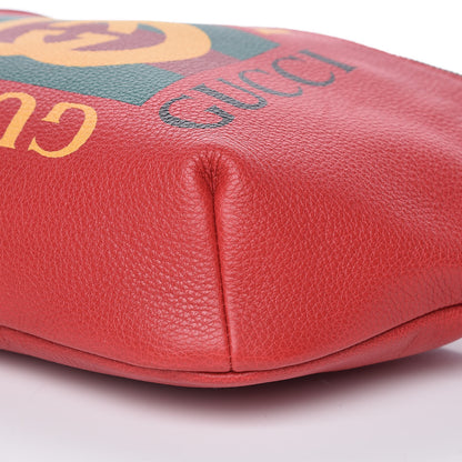 Gucci Grained Calfskin Logo Belt Bag Hibiscus Red 9 of 9