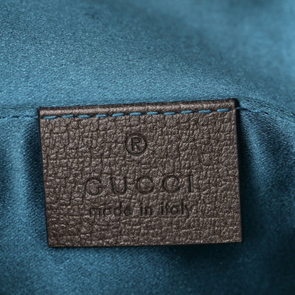 Gucci GG Supreme Monogram Textured Dollar Calfskin Web Small Ophidia Dome Shoulder Bag Beige Ebony New Acero 6 of 12
