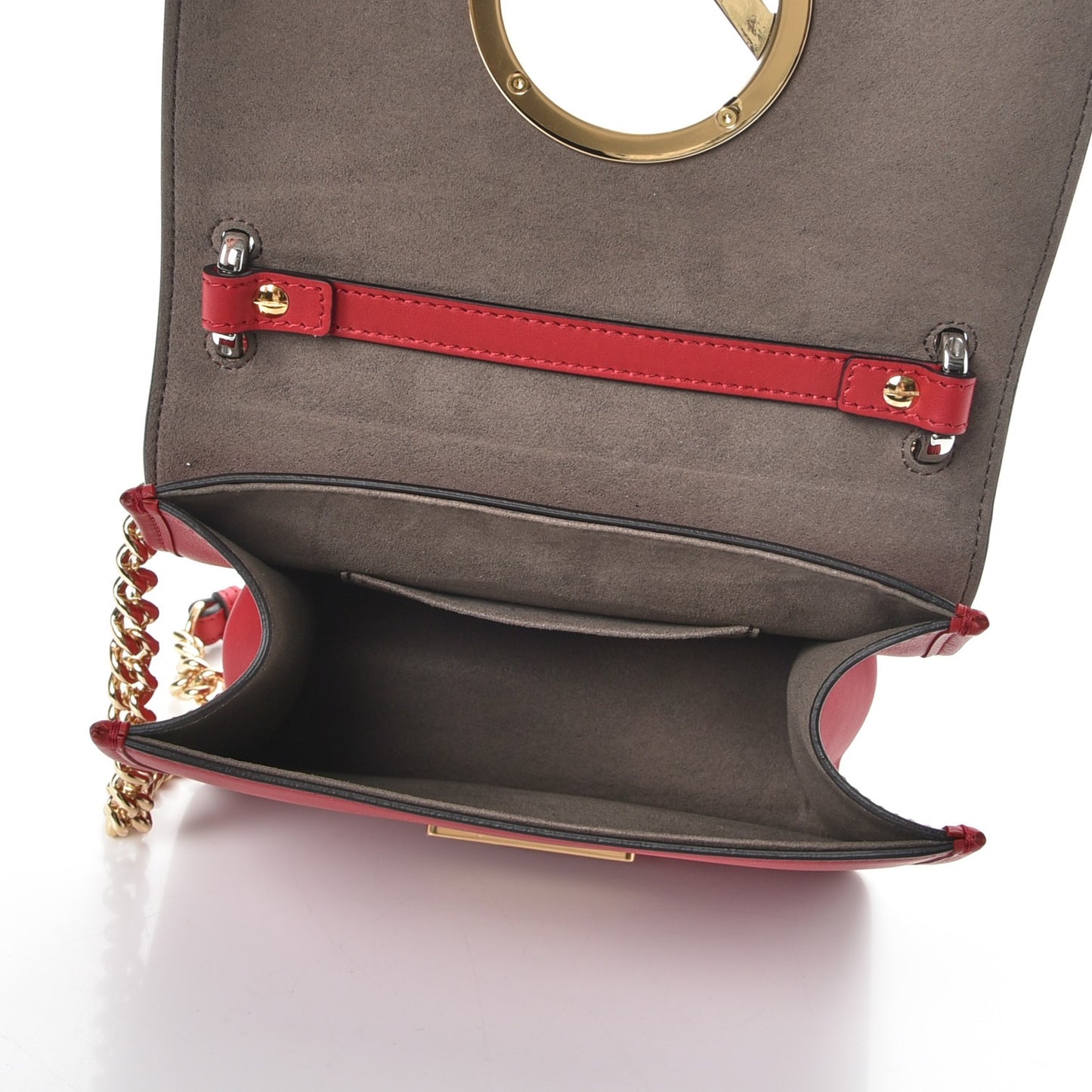 Vitello Century Opaco F is Fendi Small Kan I Shoulder Bag Fragola