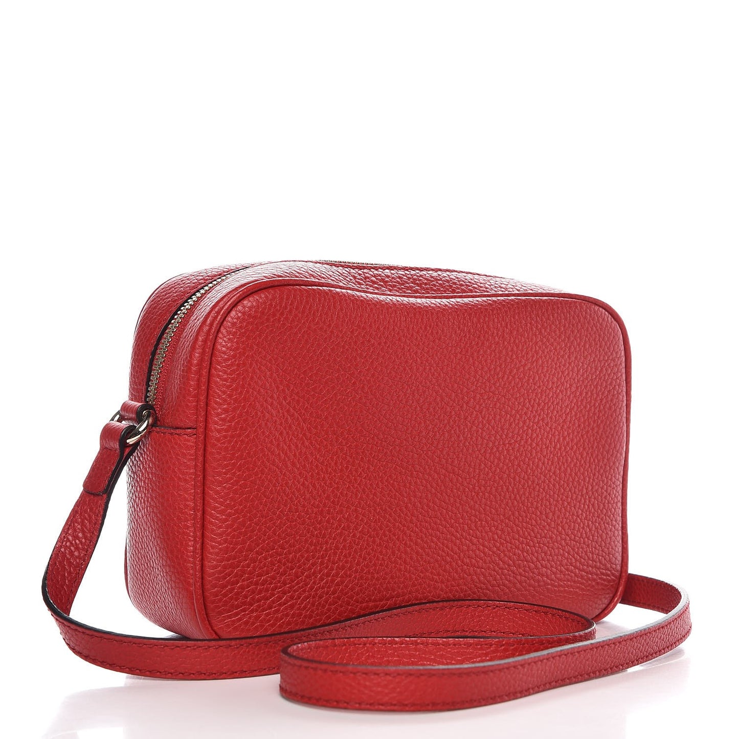 Pebbled Calfskin Small Soho Disco Bag Tabasco Red