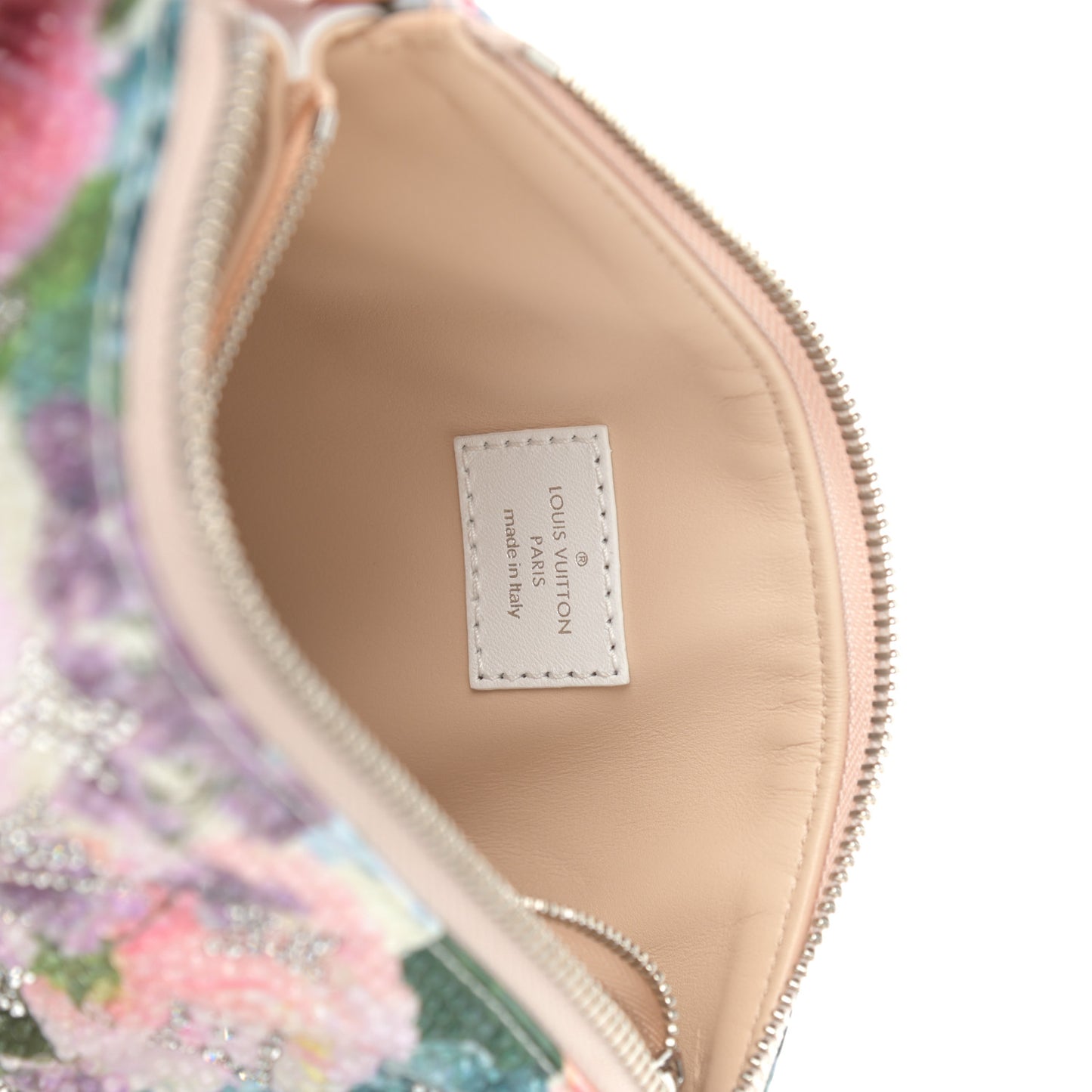 Satin Crystal Embellished Monogram Coussin BB Multicolor