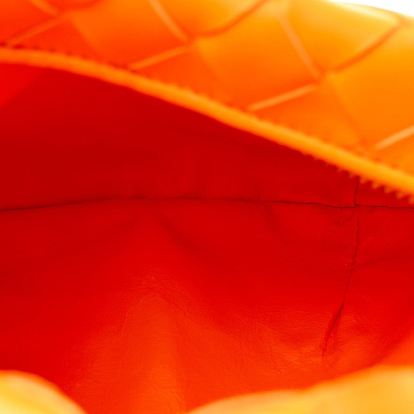 Nappa Intrecciato Mini Jodie Tangerine