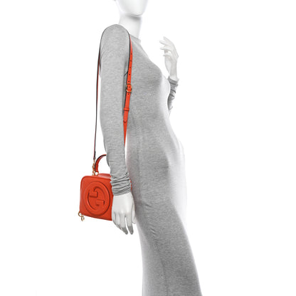 Gucci Sakai Be Green Calfskin Diagonal Stitched Small Blondie Shoulder Bag Orange 3 of 10