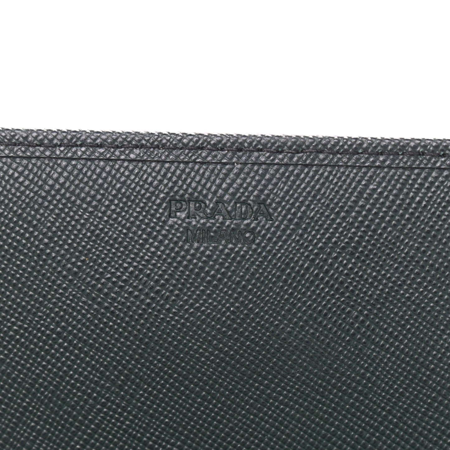 Saffiano Metal Oro Chain Wallet Smeraldo