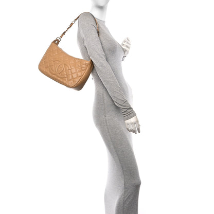 Chanel Caviar Quilted Hobo Beige 2 of 10