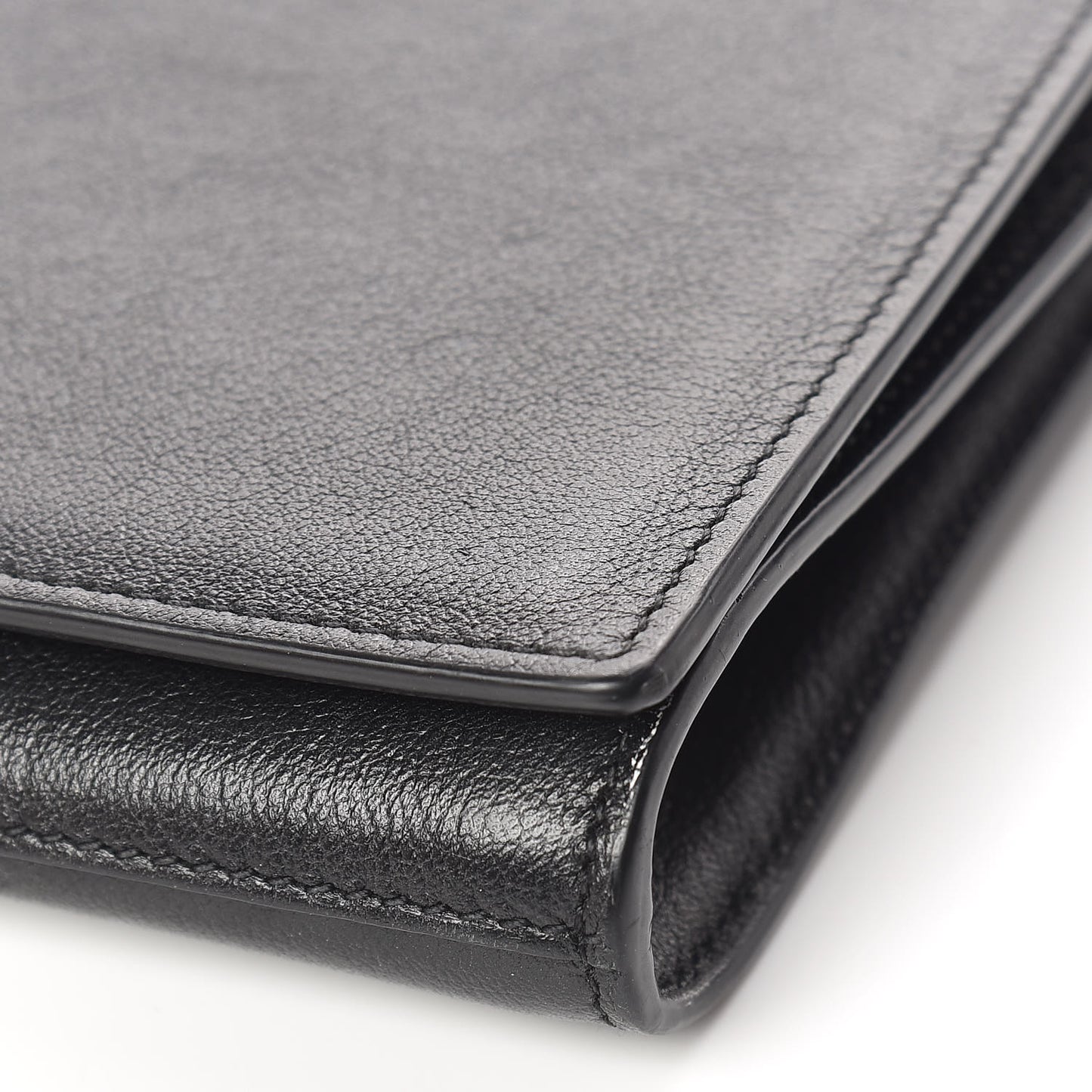 Calfskin Monogram Large Belle De Jour Clutch Black
