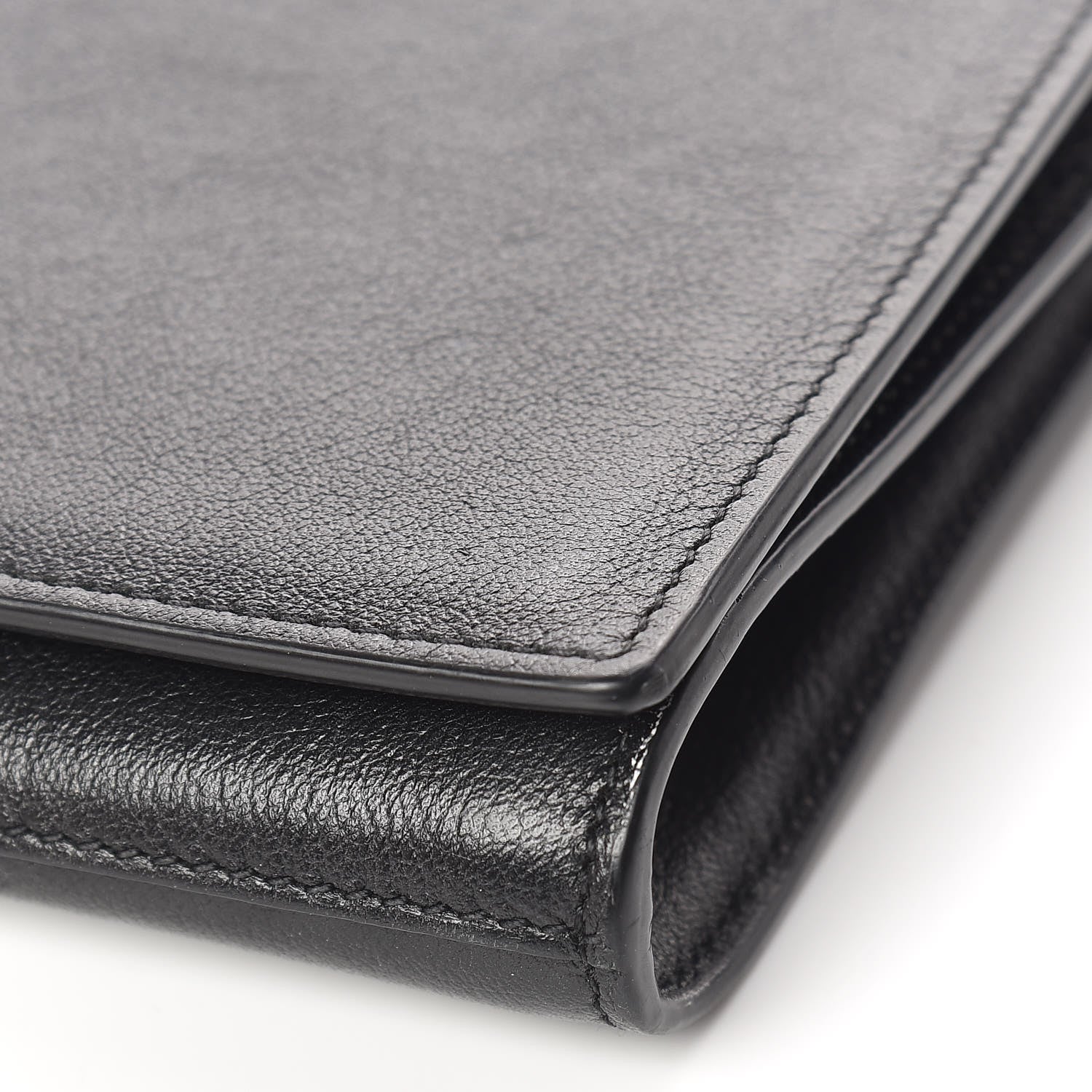 Saint Laurent Calfskin Monogram Large Belle De Jour Clutch Black 17 of 21