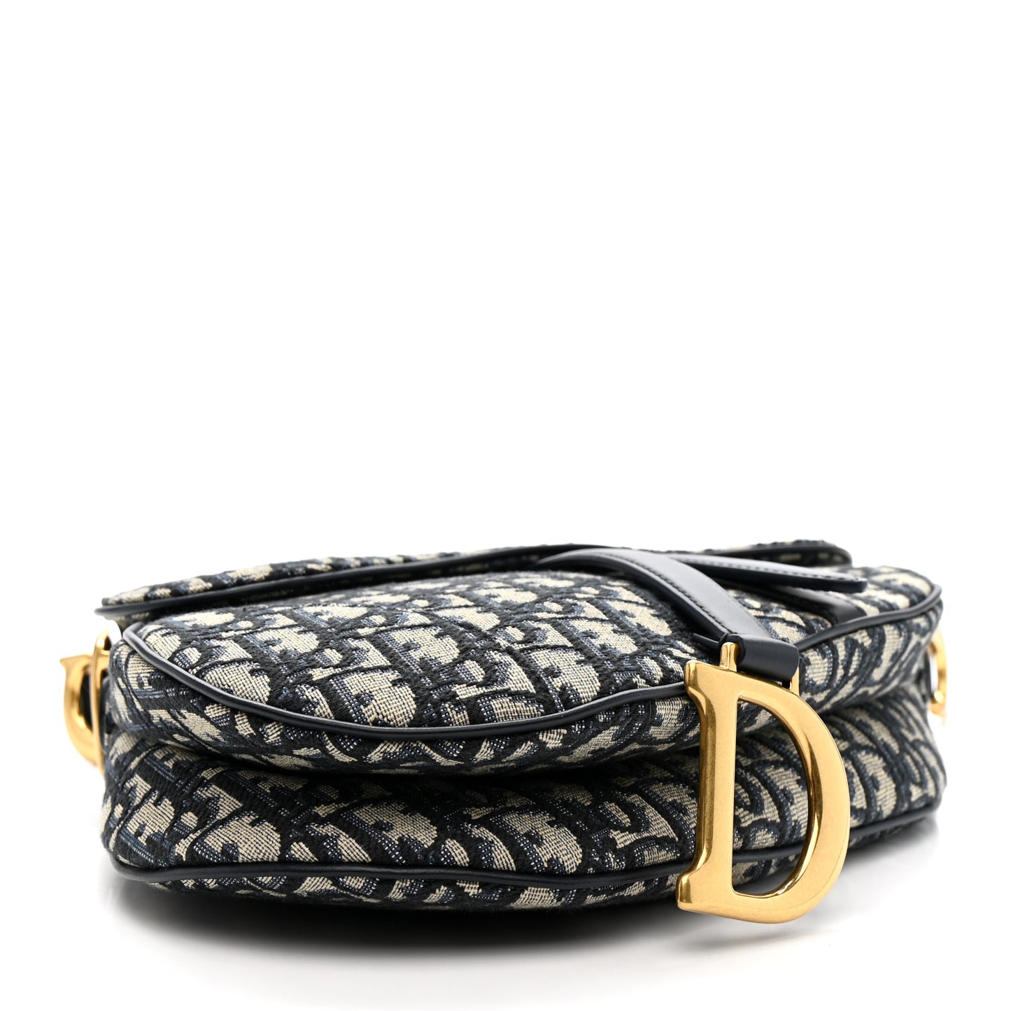 Oblique Saddle Bag With Strap Blue