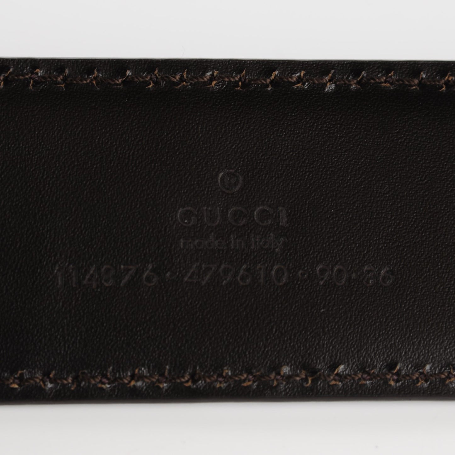 Guccissima Interlocking G 40mm Belt 90 36 Chocolate