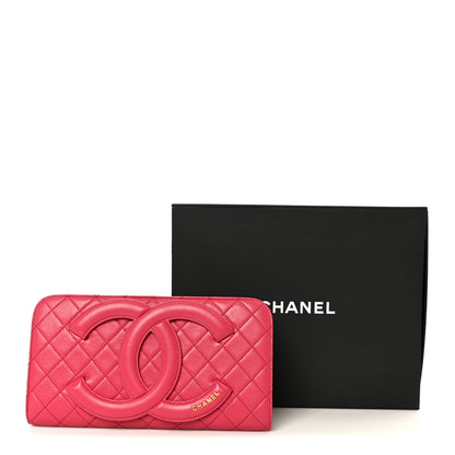 Chanel Lambskin Quilted Coco Midnight Clutch Dark Pink 9 of 9