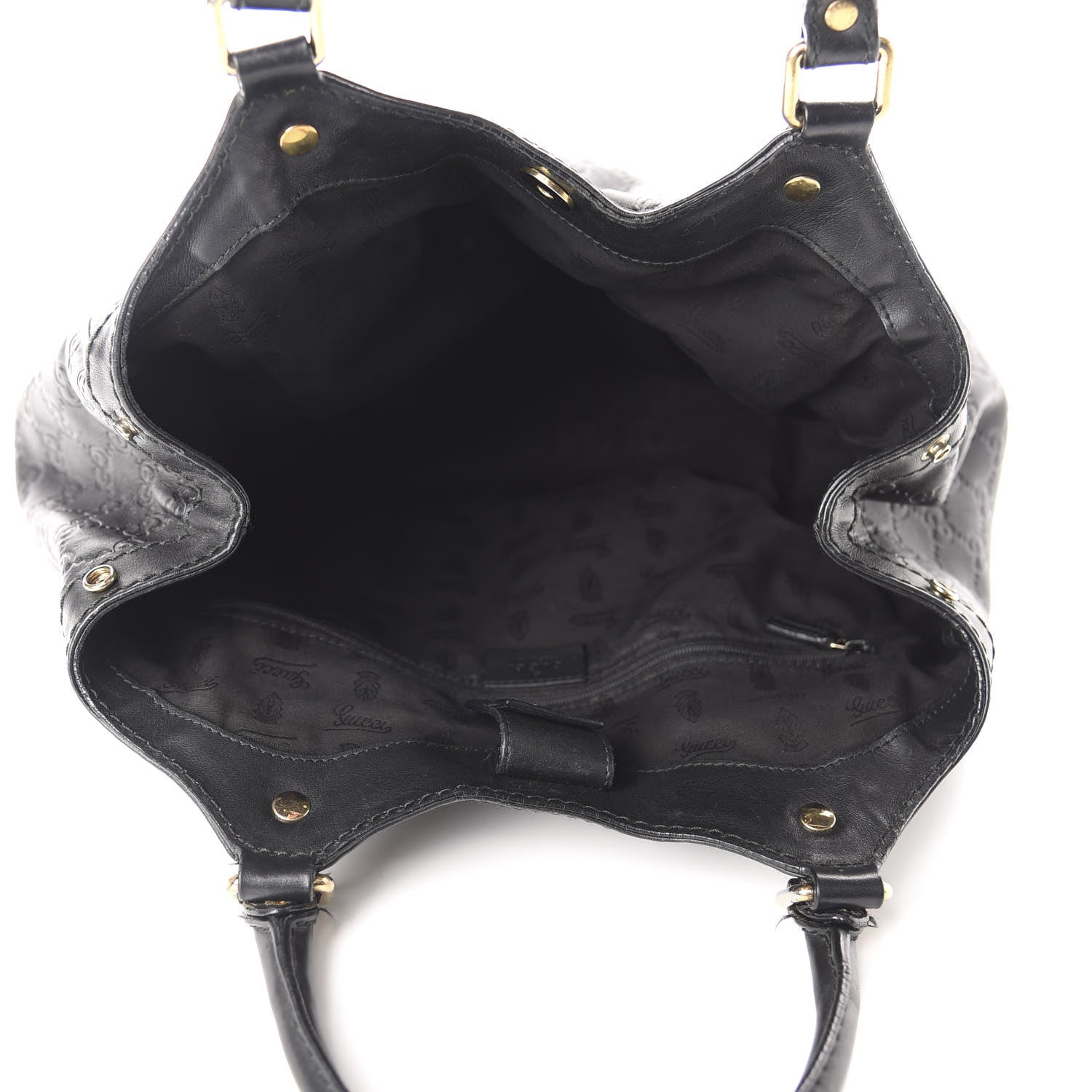 Gucci Guccissima Medium Sukey Tote Black 5 of 14