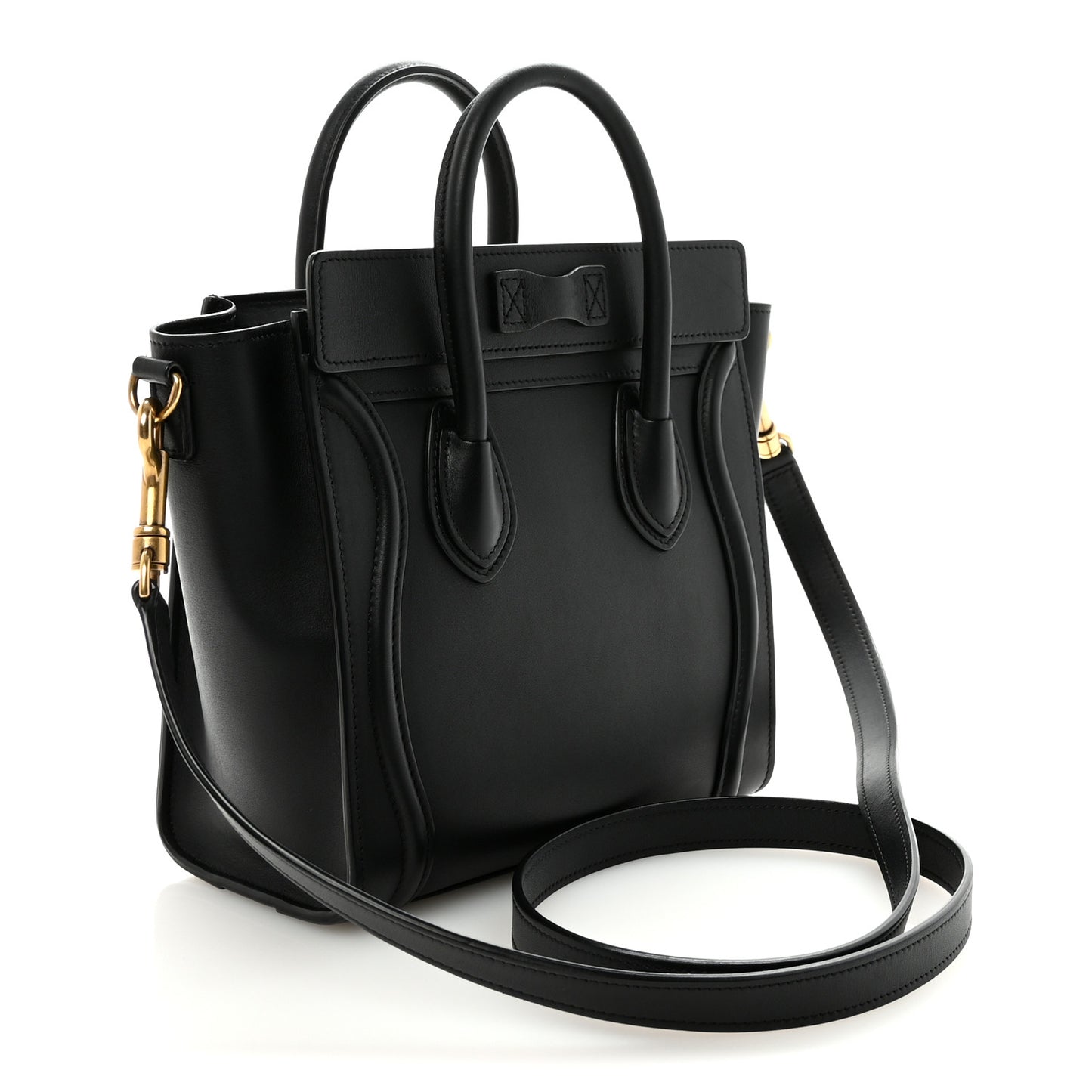 Smooth Calfskin Nano Luggage Black