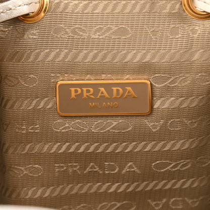 Prada Jacquard Logo Mini Bucket Crossbody Bag Corda Talco 6 of 11