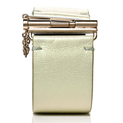 Chanel Calfskin CC Cuff M Green Gold 3 of 5