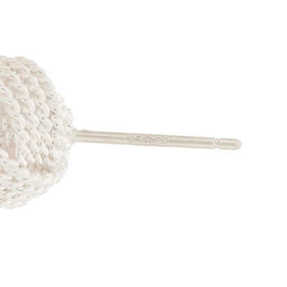 Tiffany Sterling Silver Twist Knot Earrings 3 of 4