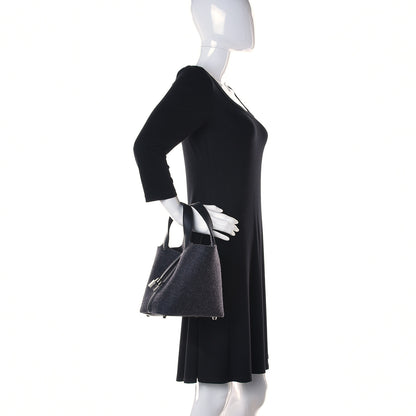 Hermes Feutre Swift Picotin Lock 18 PM Gris Moyen Black 2 of 12