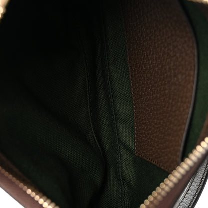 Gucci GG Supreme Monogram Textured Dollar Calfskin Web Mini Ophidia Shoulder Bag Beige Ebony New Acero 5 of 9