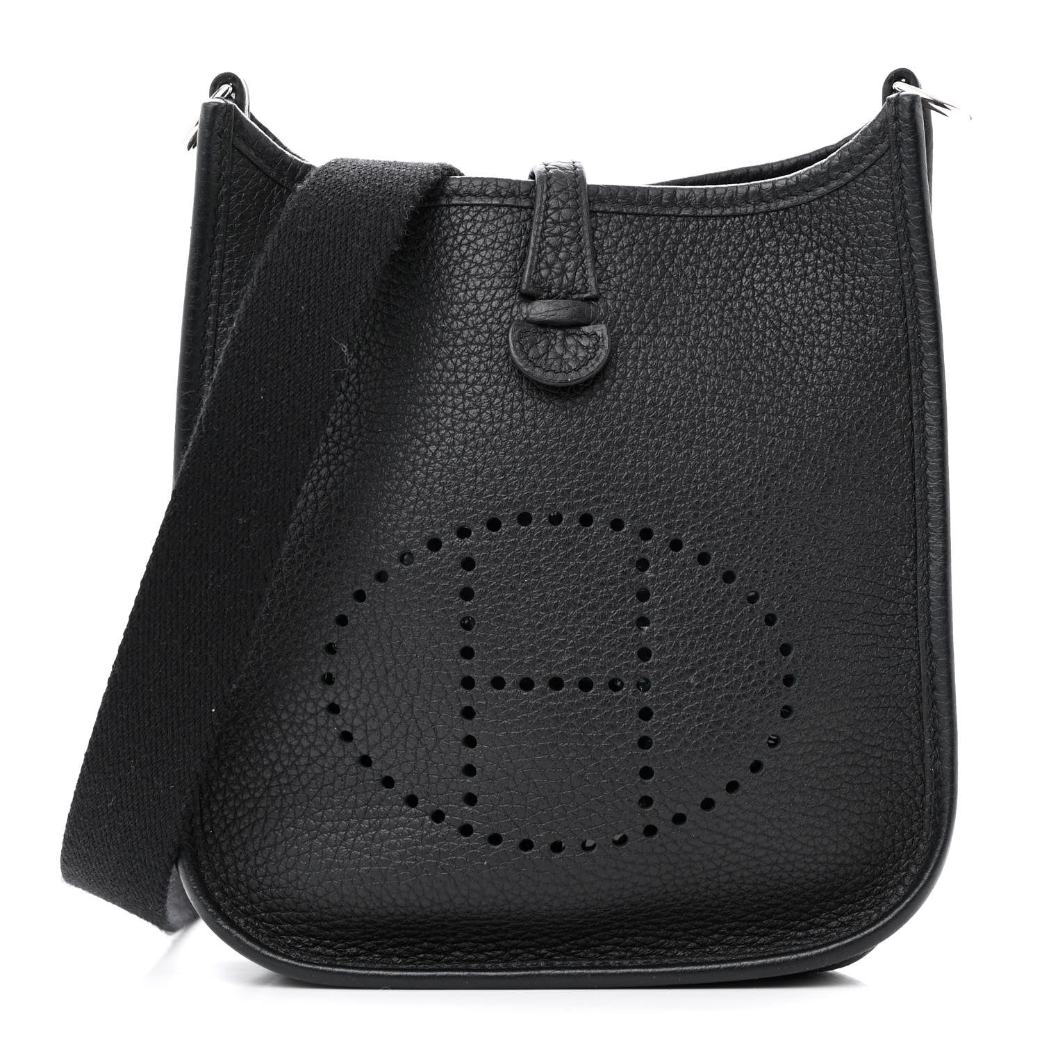 Hermes Taurillon Clemence Evelyne TPM Black 1 of 14