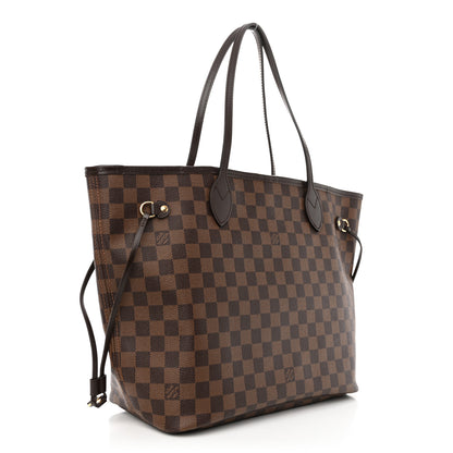 Louis Vuitton Damier Ebene Neo Neverfull MM Rose Ballerine 3 of 14