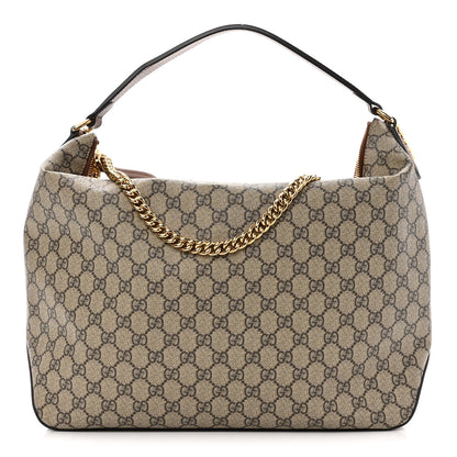 Gucci GG Supreme Monogram Large Linea A Hobo Light Brown 1 of 10