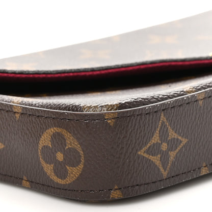 Louis Vuitton Monogram Pochette Felicie Chain Wallet Fuchsia 10 of 12