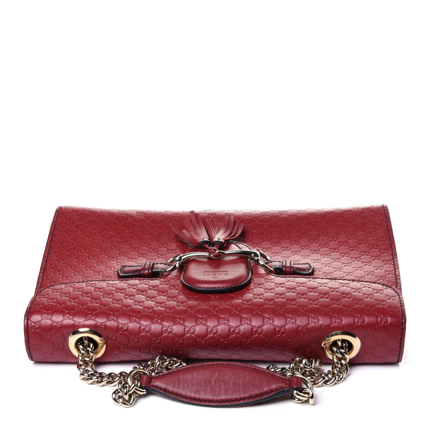 Microguccissima Medium Emily Chain Shoulder Bag Red