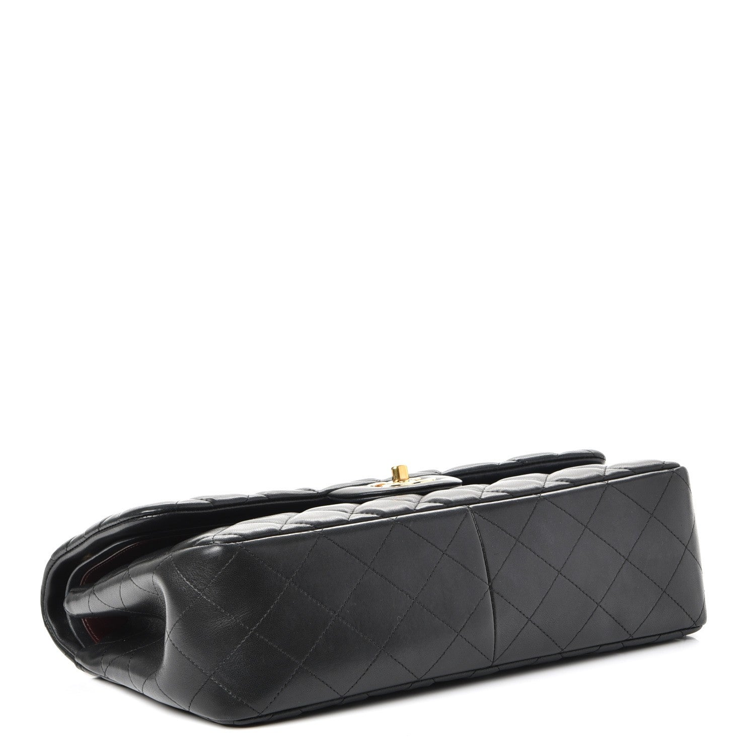 Chanel Lambskin Quilted Jumbo Double Flap Black 5 of 8