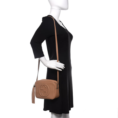 Gucci Pebbled Calfskin Small Soho Disco Bag Camelia 2 of 11