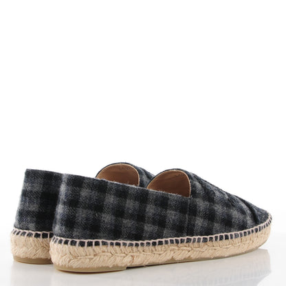 Chanel Flannel CC Espadrilles 41 Grey Black 5 of 10