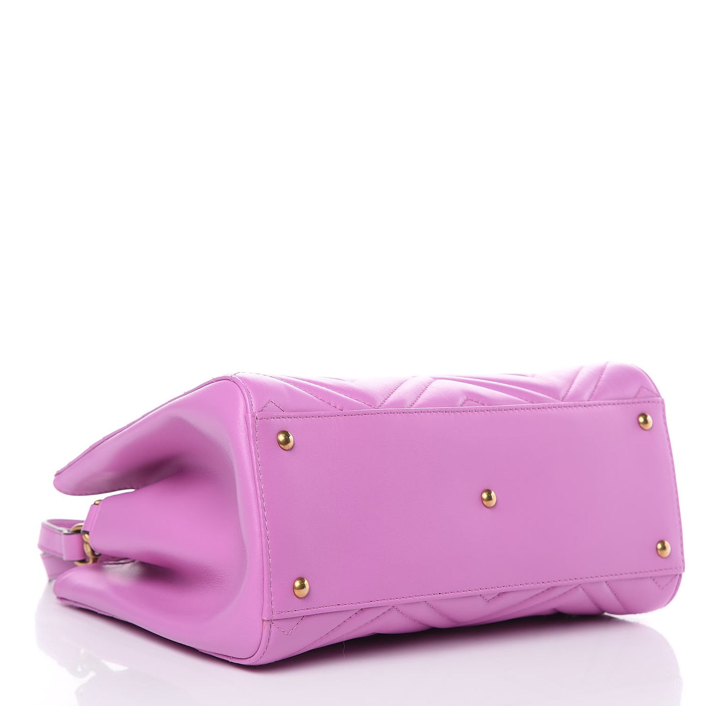 Calfskin Matelasse Small GG Marmont Tote Candy Mousse