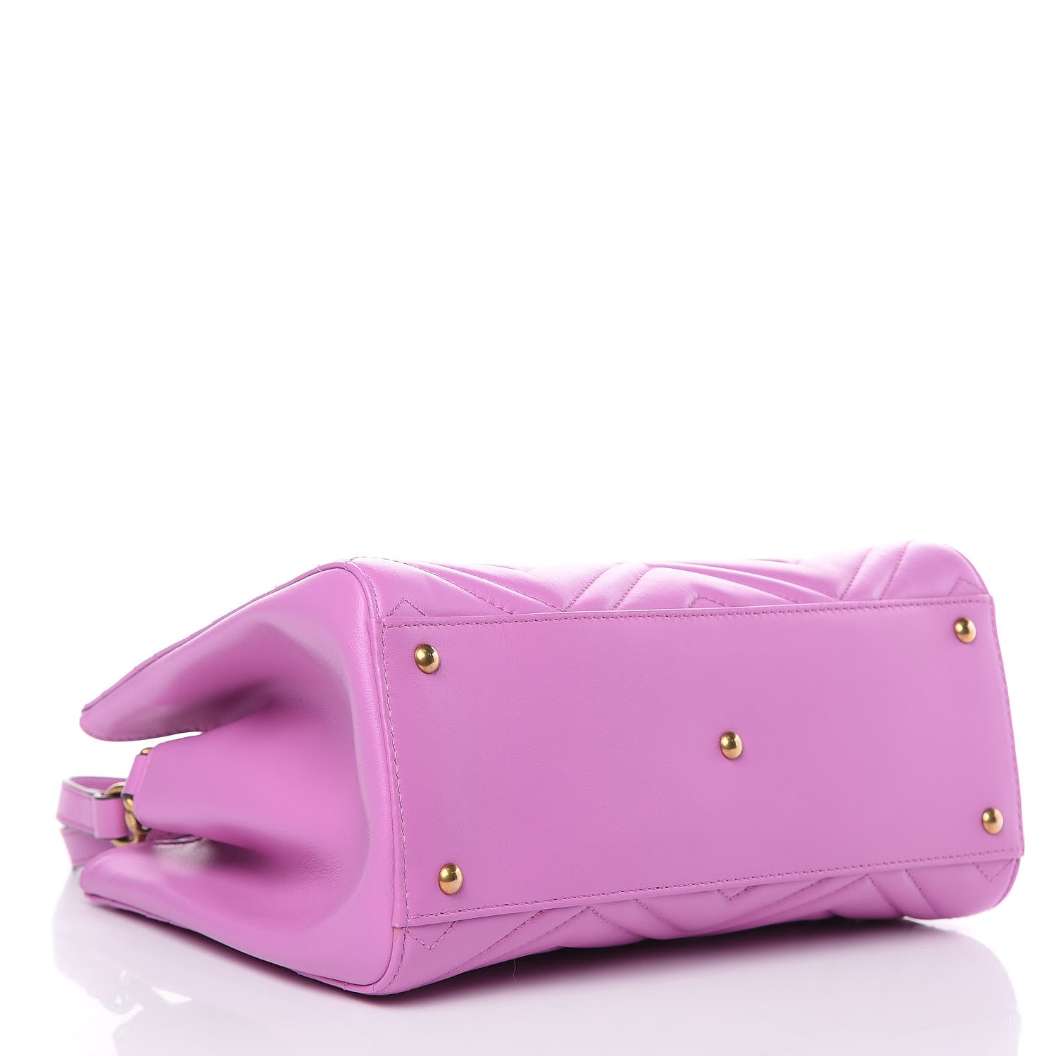 Gucci Calfskin Matelasse Small GG Marmont Tote Candy Mousse 4 of 9