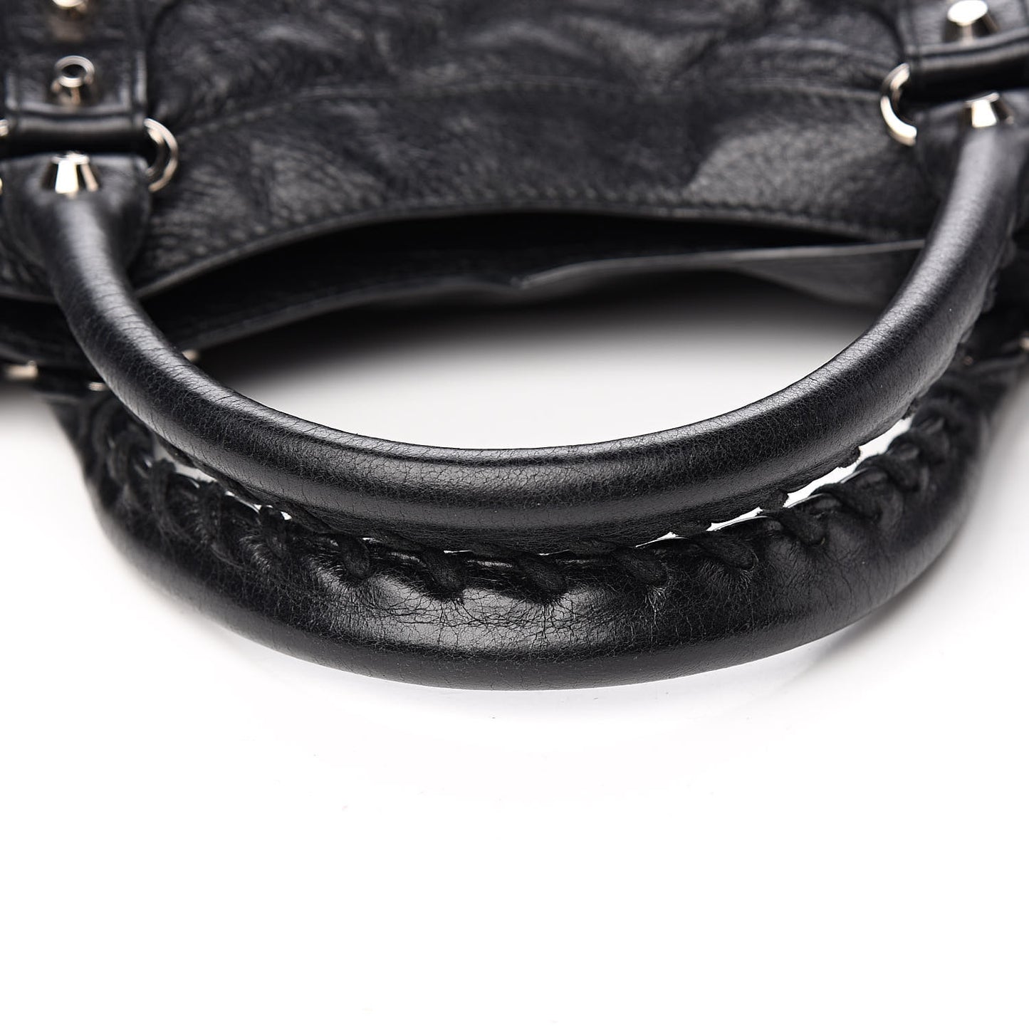 Agneau Classic Silver Hardware Town Black