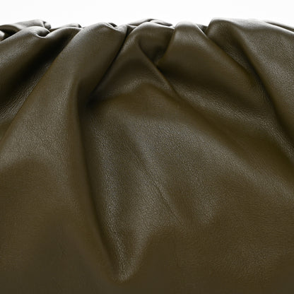 Bottega Veneta Smooth Butter Calf The Pouch Oversized Clutch Kaki Fondent 8 of 11