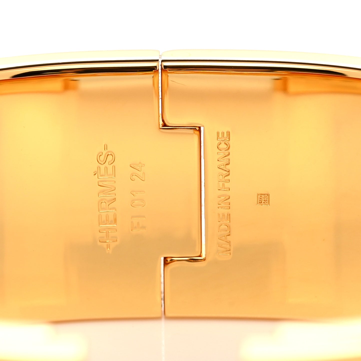Enamel Wide Clic Clac H Bracelet PM Rose Dragee