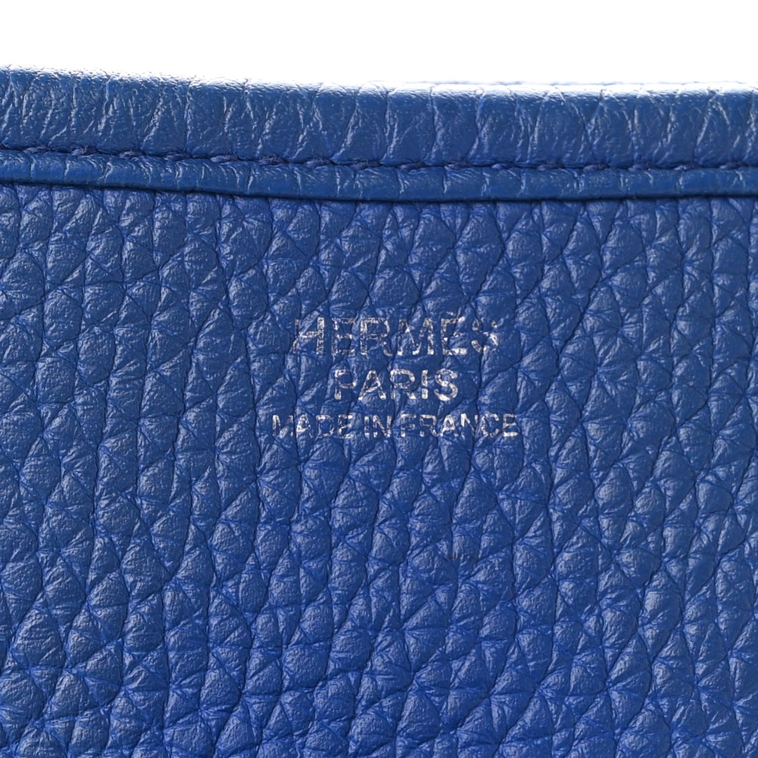 Hermes Taurillon Clemence Evelyne III GM Bleu Electrique 9 of 23