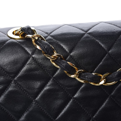 Chanel Lambskin Quilted XL Jumbo Single Flap Black 19 of 19