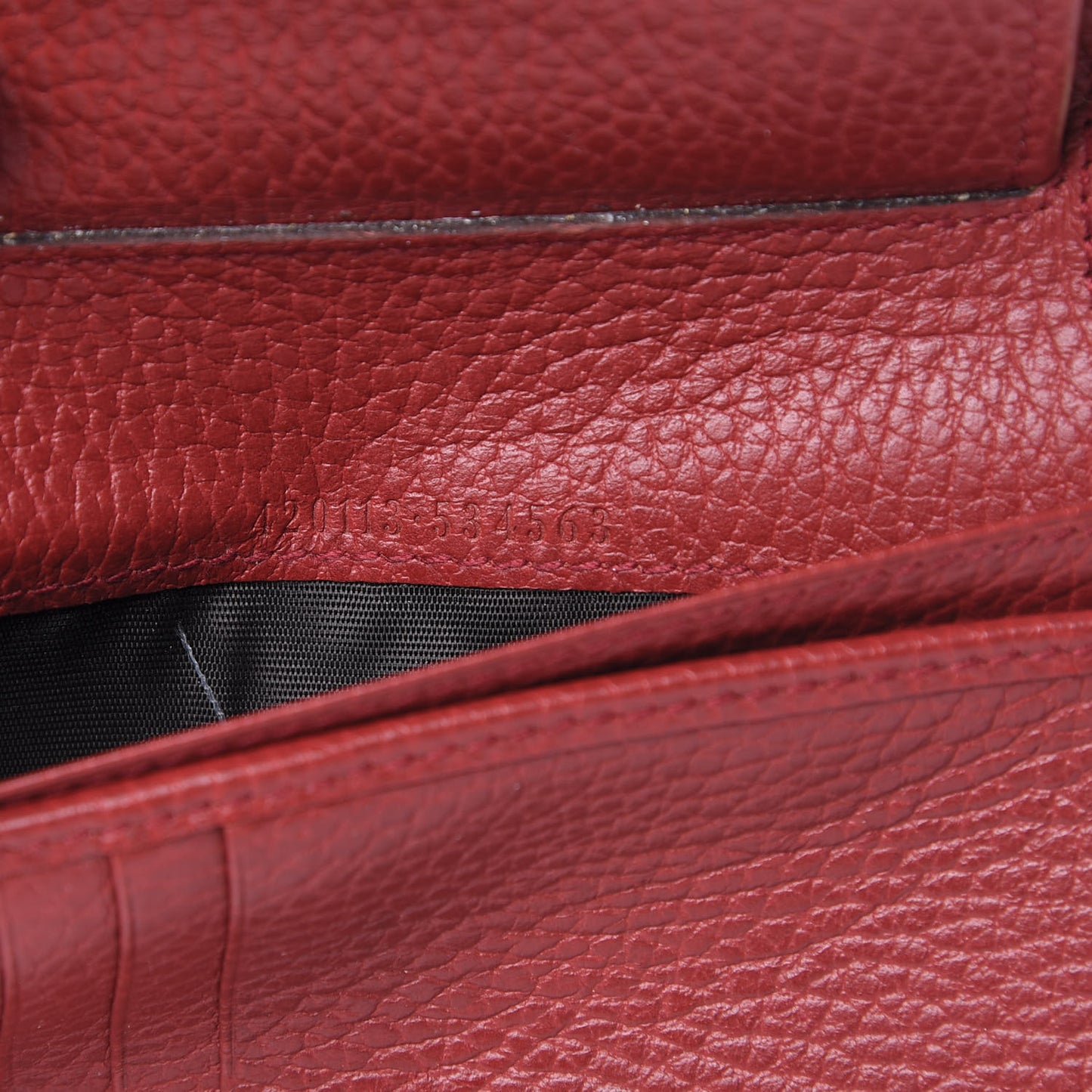 Monogram Dollar Calfskin Zip Around Compact Wallet Beige Ebony Rosso