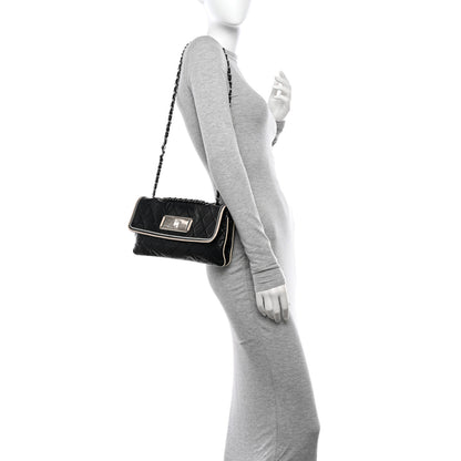 Chanel Lambskin East West Mademoiselle Flap Black 2 of 12